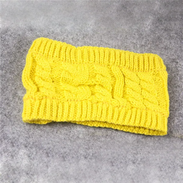 Yellow Распродажа, лыжные разноцветные шапки унисекс, вязаные мужские повседневные головные уборы для шапок, Хлопковые женские теплые зимние шапочки без верха - Цвет: Yellow