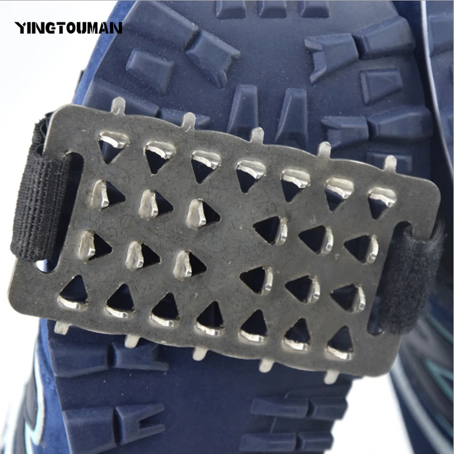 YINGTOUMAN Sell Well 24-teeth Snow Ice Climbing Anti Slip Spikes Grips Crampon Cleats Shoes Cover Overshoe Spike | Спорт и