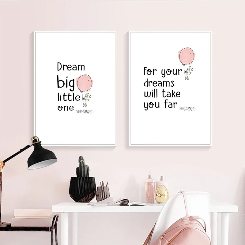 Dream-Big-Nursery-Quotes-Canvas-Poster-Simple-Wall-Art-Print-Minimalist-Nordic-Kids-Decoration-Picture-Baby (2)
