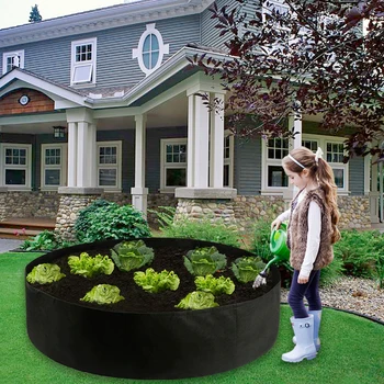 

Breathable Growing Bag Vegetable Potato Flower Pot Container DIY Garden Pot Planting Grow bag 90x30cm 127x30cm