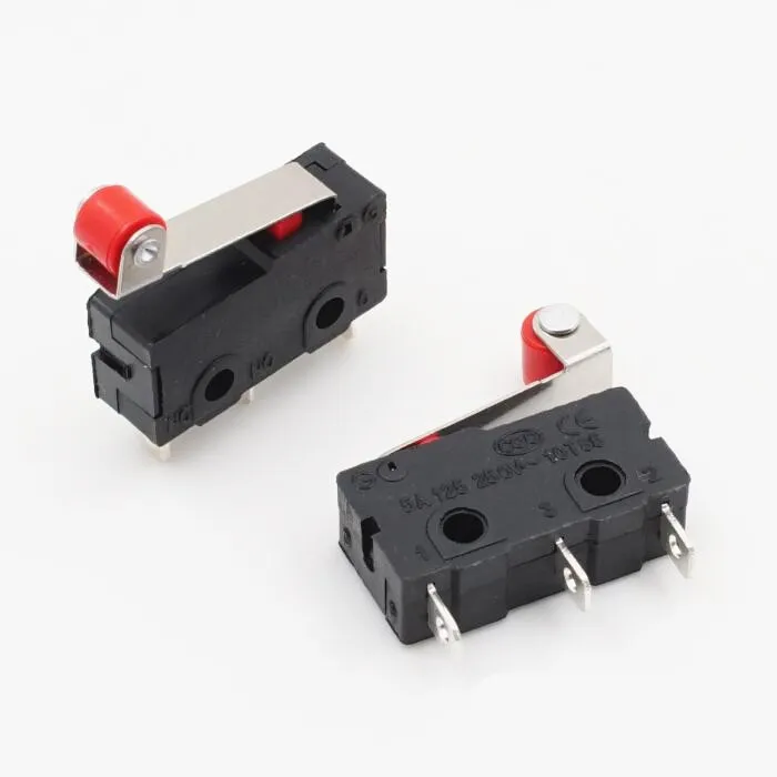 

10PCS Limit Switch, 3 Pin N/O N/C High quality All New 5A 250VAC Micro Switch Pulley KW12-N