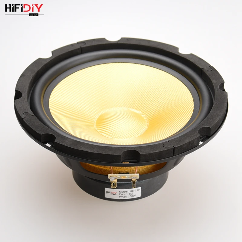 HIFIDIY LIVE HIFI колонки DIY 8 дюймов " Midbass НЧ динамик блок 4 8 Ом 160 Вт из стекловолокна Вибрационный таз громкоговоритель K8-210