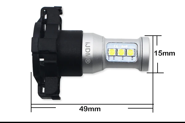 IJDM Canbus Error Free PY24W светодиодный лампы для BMW E92/E93 3 F10/F07 5 серии E83/F25 X3 E70 X5 E71 X6 Z4 спереди указатели поворота