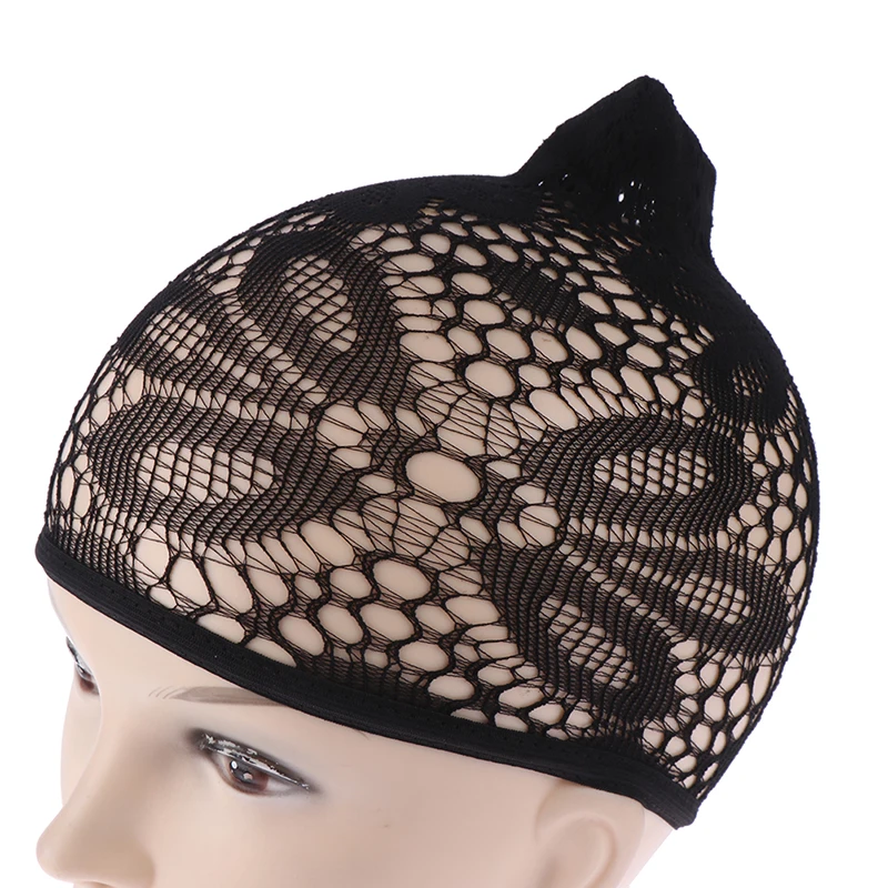 

1Pc Black Lace Wig Cap Hair Net Wigs Hair Stretch Weaving Mesh Ladies For Making Wig Cap