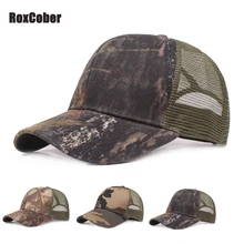 RoxCober летние унисекс сетчатые дышащие бейсболки козырьки джунглей шапки бейсболки Регулируемые Шляпы для гольфа gorra hombre gorras