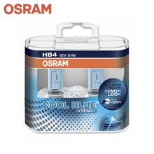Галогеновая лампа головного света OSRAM 9006CBI HB4 цвет голубой 12 В 51 Вт 4200 K