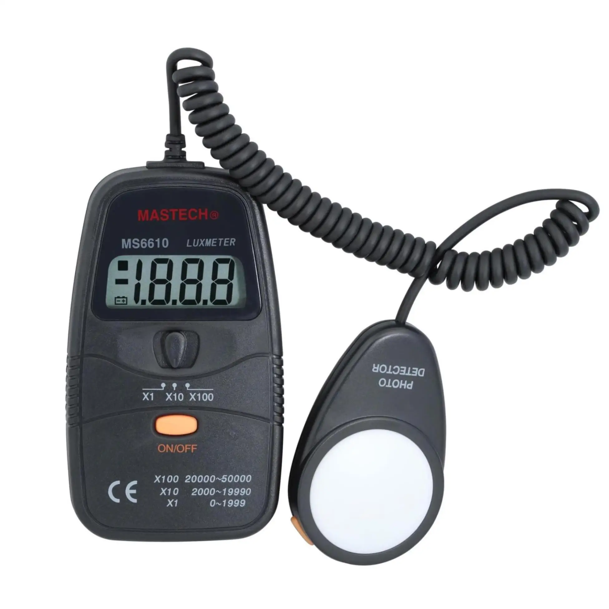 

MASTECH MS6610 Digital Lux Meter Light Meter Luxmeter 0~50000LUX Illuminometer