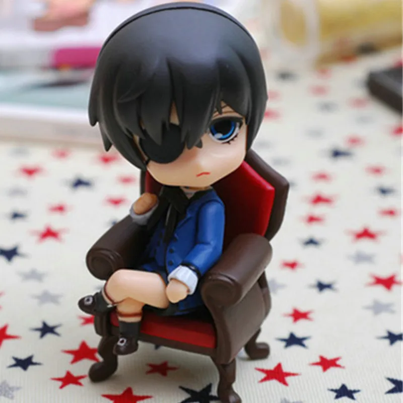 Nendoroid Черный Дворецкий Ciel Phantomhive #117 лицо от q-версии ПВХ фигурка Коллекционная модель игрушки 10 см коробка P372