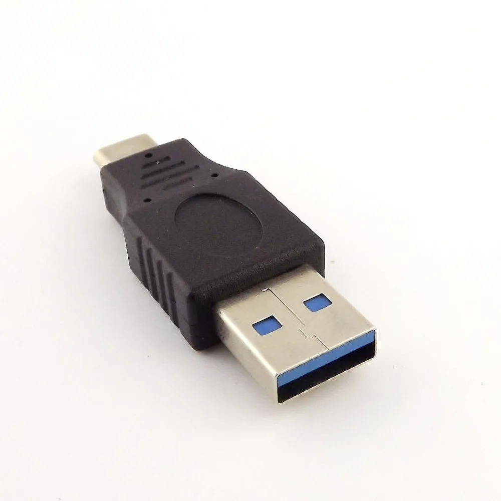 10x USB 3,0 A штекер к USB 3,1 Тип C штекер синхронизация источник питания данных штекер к Мужской адаптер конвертер Черный