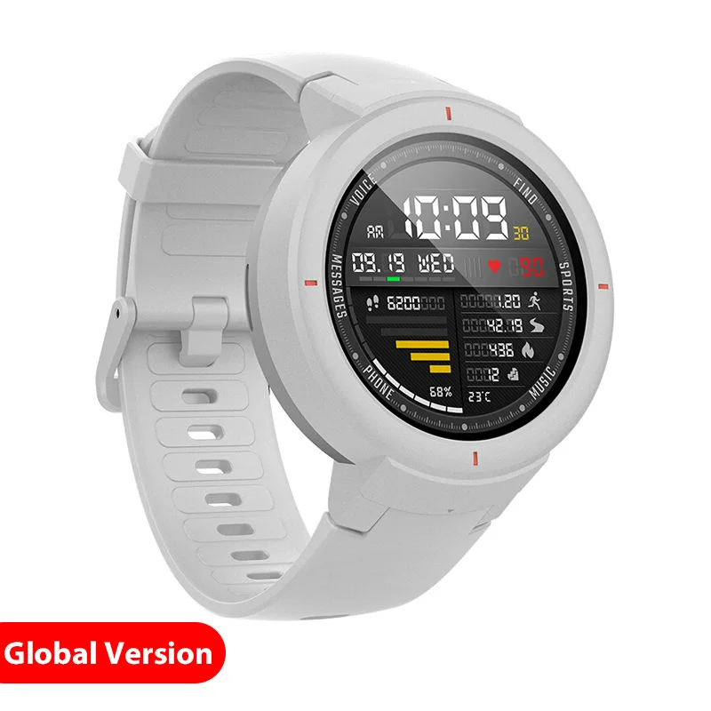 Продажа Xiaomi Amazfit Verge, английская версия, Смарт часы, 1,3 дюймов, AMOLED экран, набор и ответ на звонки, улучшенный HR сенсор, font b gps b font , Смарт часы