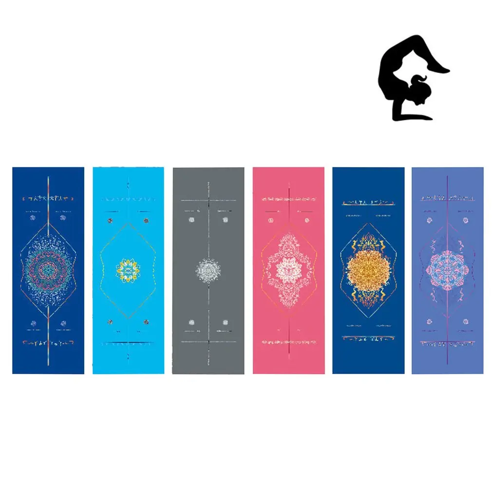 183x63cm Non Slip Rectangle Yoga Mat Towels Double-sided Unique Print  Yoga Floor Drape Strape Fitness Microfiber Hot Sale