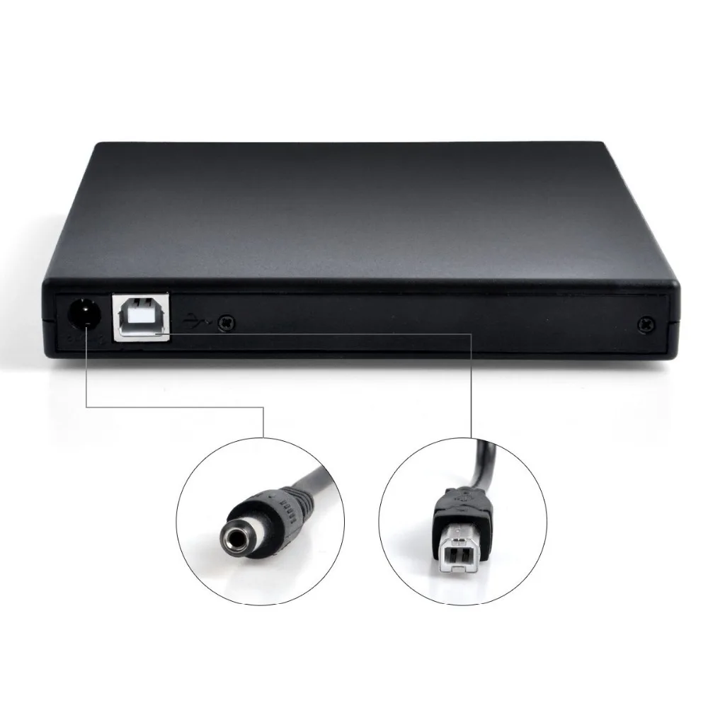 Для Samsung Sony Acer Ноутбуки ПК Тонкий портативный USB 2 0 Внешний DVD привод 8X ROM Combo Player 24X CD