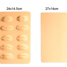 10 шт. 3D татуировки Силиконовые практика кожи для губ Татуаж Практика Обучение или начинающих