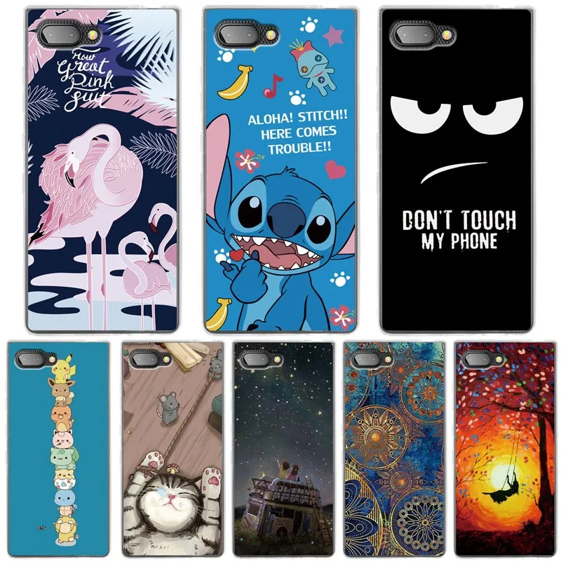 Soft Silicone TPU Phone Case For Blackberry Keyone / DTEK70 Luxury Cartoon Printed Cover Key2 Key 2 BBF100 |