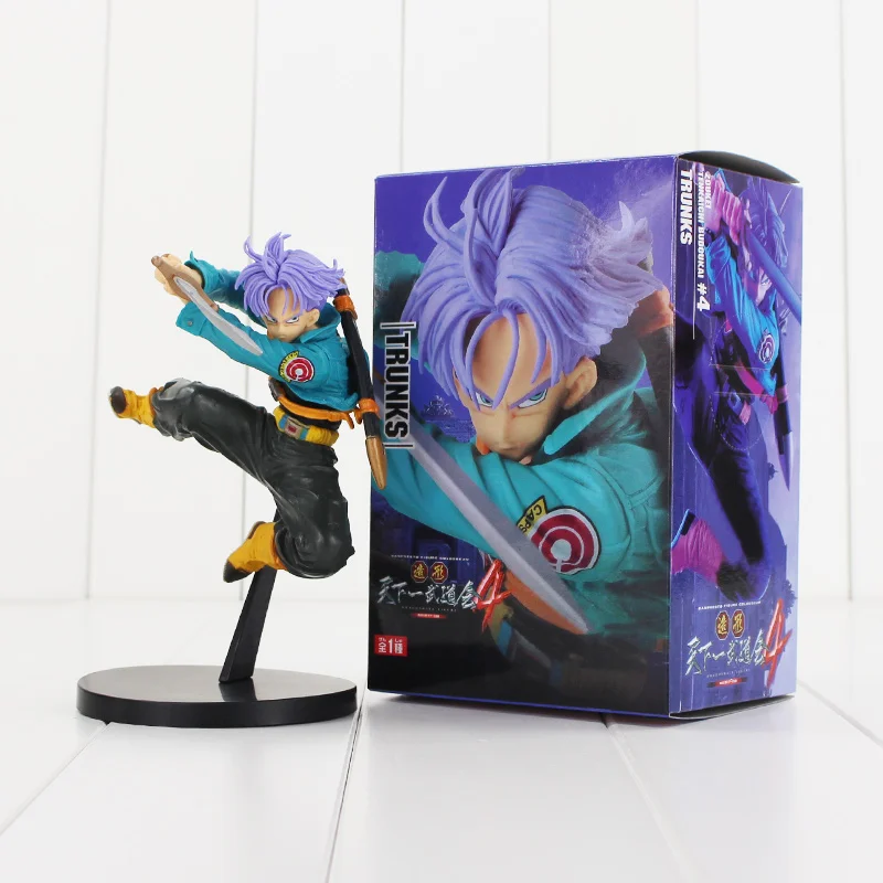 15cm Anime Dragon Ball Z Trunks PVC Action Figure Future Trunks With Sword Mode Toyin Action