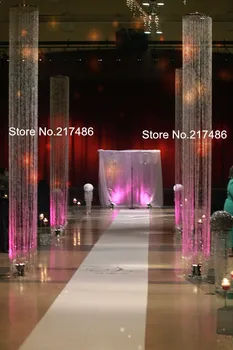 

no stand Long crystal hanging crystal top chandelier hangging only for wedding & Event decoration