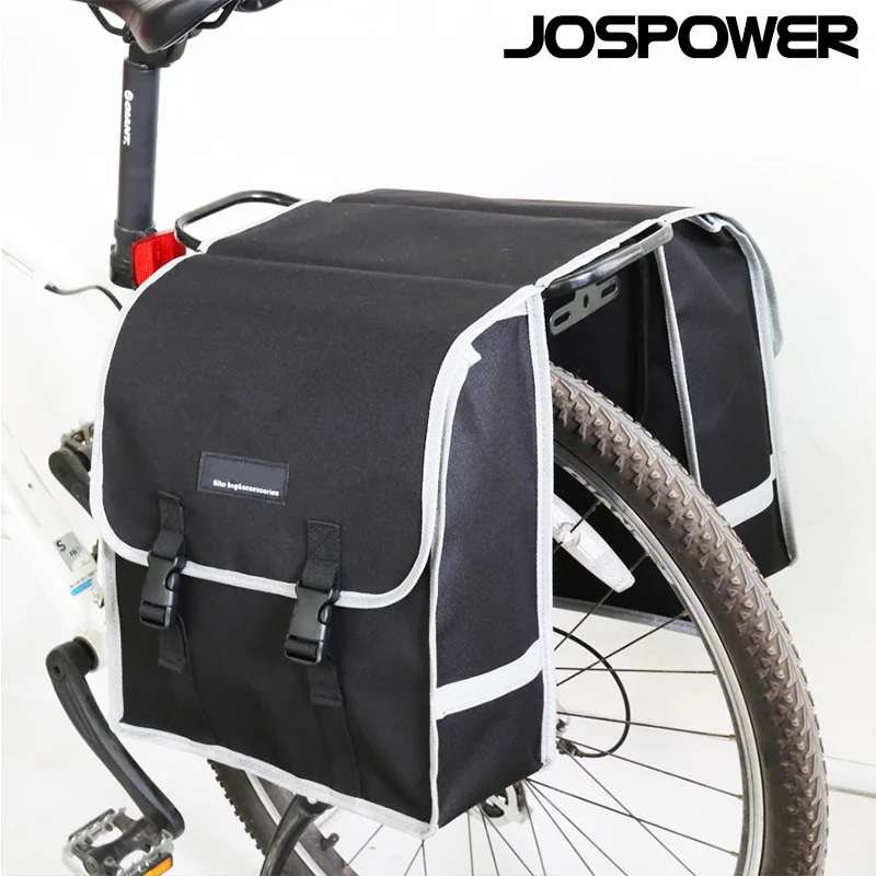 

JOSPOWER Mountain Road Bike Trunk Bags Cycling Double Side Rear Rack Tail Seat Pannier Pack Bicycle Luggage Carrier Accessory