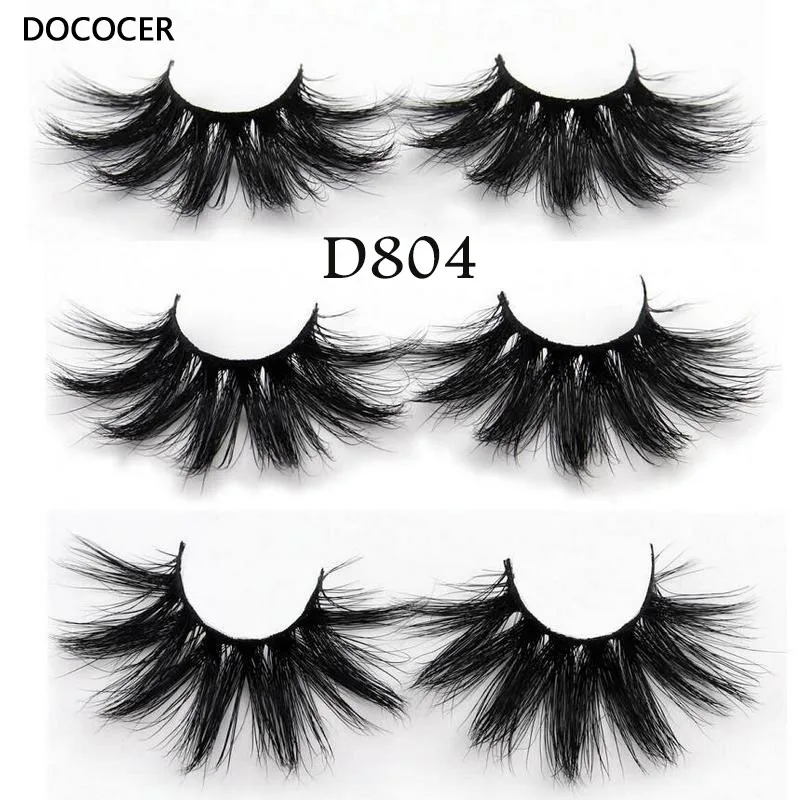 

DOCOCER Lashes 3D Mink Eyelashes Handmade Mink Lashes 25mm cruelty-free Lightweight False Eyelashes Dramatic Lashes Makeup D804