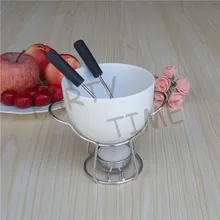 Фарфоровый набор для фондю, растопление шоколада чаша для дома diy fondue