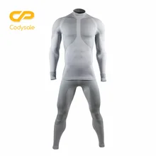 Codysale 2 Pcs Set font b Men s b font Suit Long Sleeve Compression Shirt Pants