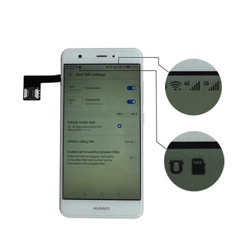 

1Pcs Black Dual SIM SIM Adapter for Android TWO 2 Nano SIM NANO-SD Memory Card Converter For XIAOMI REDMI NOTE 3 4 3s