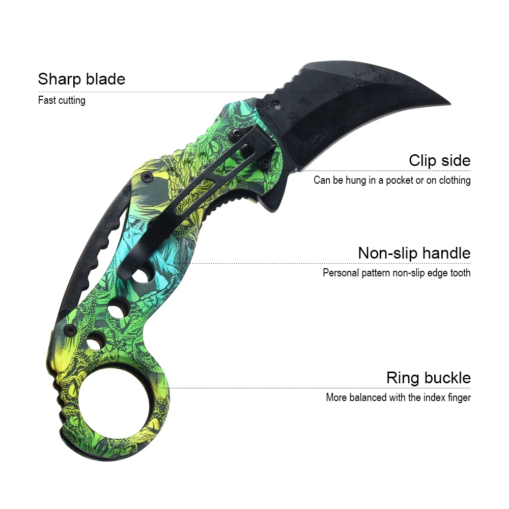 JelBo мини охотничий нож Мульти портативный карманный для самозащиты Karambit тактический нож для кемпинга выживания нож из нержавеющей стали инструменты