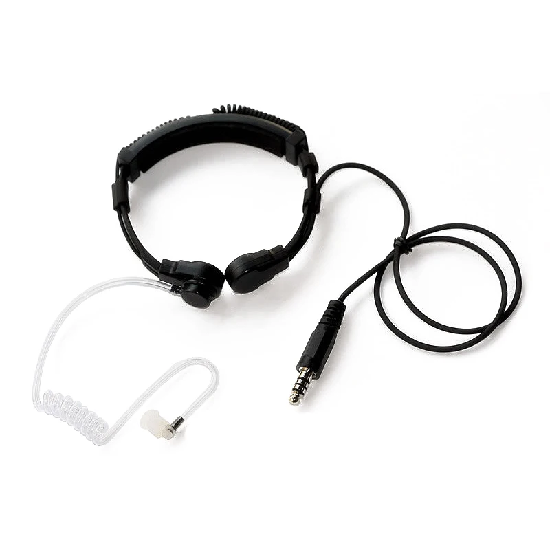 

Throat Vibration Mic Earphone Headset NATO Plug for Radio CS