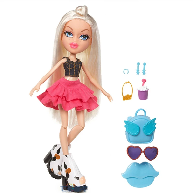 Оригинальная Кукла Bratz для учебы за рубежом красные волосы и красивая