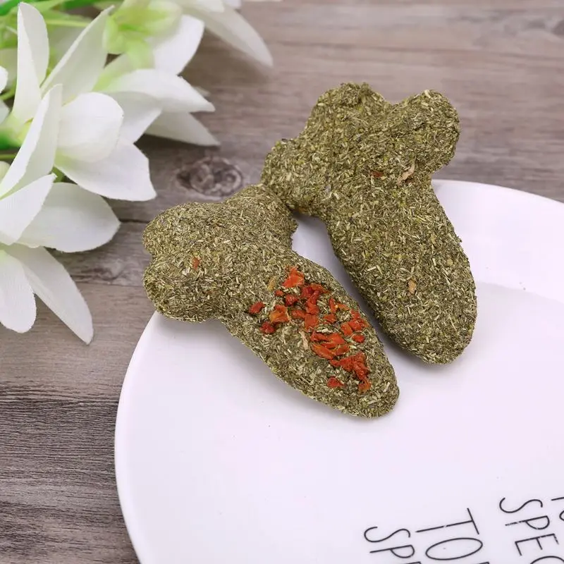 2 шт. в форме моркови жевательная игрушка хомяк зубы шлифовальный торт печенье маленькие домашние животные кролик Шиншилла жевательная игрушка