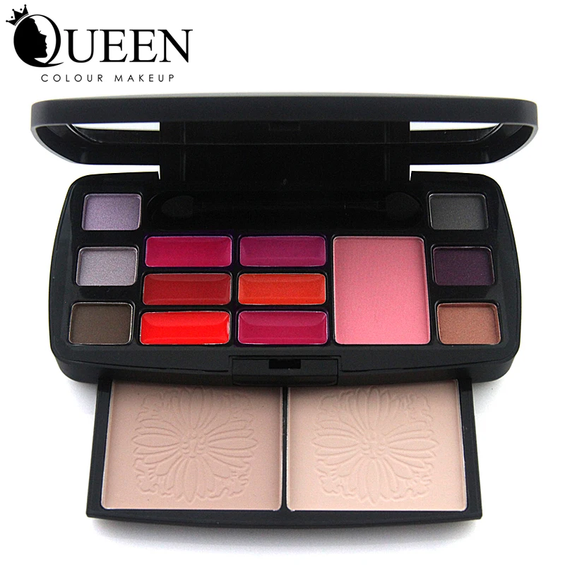 

QUEEN Exclusive Sale 15 Colors Cosmetic Makeup Set with Eyeshadow Blush and Lip Gloss by Blossom Season Portable Makeup AS15