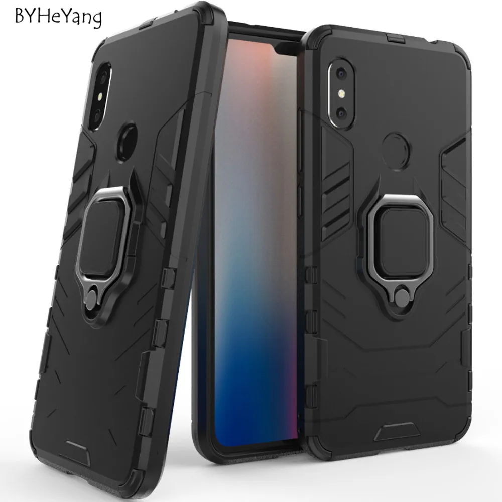 

For Xiaomi Redmi Note 6 Pro Case Redmi Note 6 Case Car Holder Magnetic Suction Ring Bracket Armor Cover for Xiomi Redmi Note6