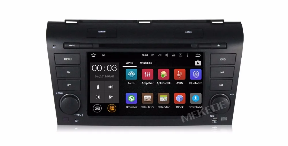 Sale MEKEDE M518 7inch 2din Quad core pure android 7.1 car radio car gps dvd player for Mazda 3 2003-2009 support google playstore 10