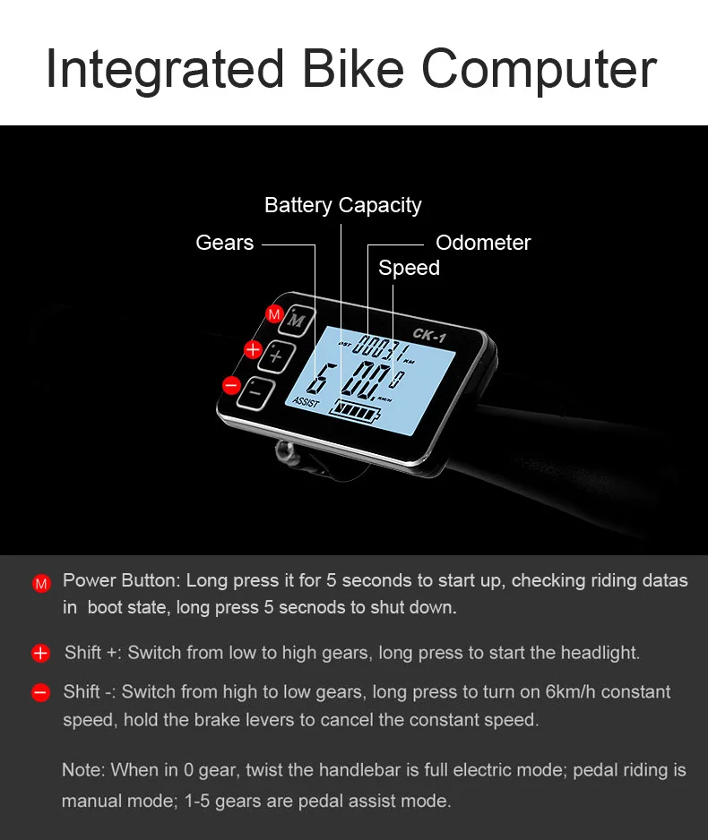 Best High Quality 36V 240W 26 Inches Electric Bike , 6 Grade Torque Sensor System, 7 Speed, Suspension Fork, Oil Disc Brakes 4