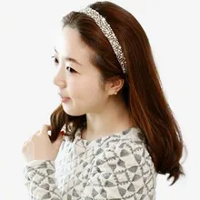 Hot Sales Elastic Hairbands Headband Party Hairband Handmade Cubic Beads And Gems Beautiful Fine Hair Accessories