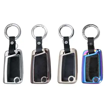 

Zinc Alloy Remote Key Cover Fob Case Shell Car key Case Protector For VW Golf 7 MK7 for Skoda Octavia A7 Seat Leon Ibiza