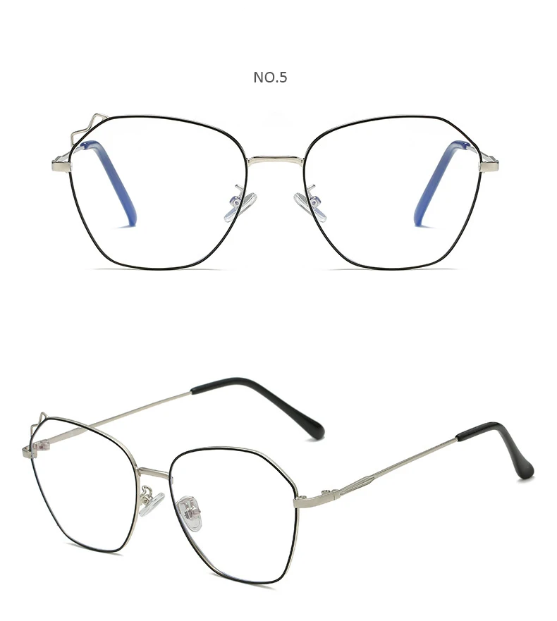 Стиль Модные женские кошачьи ушки компьютерный синий светильник блокирующие очки Gafas металлические очки оправы очки 1809CJ