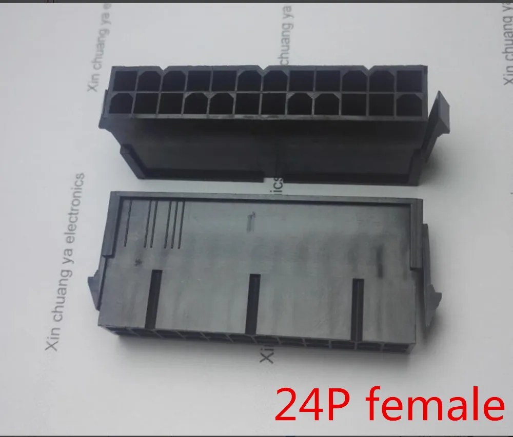 5559 4 2 мм черный 24P 24PIN мама для ПК компьютера ATX материнская плата разъем питания