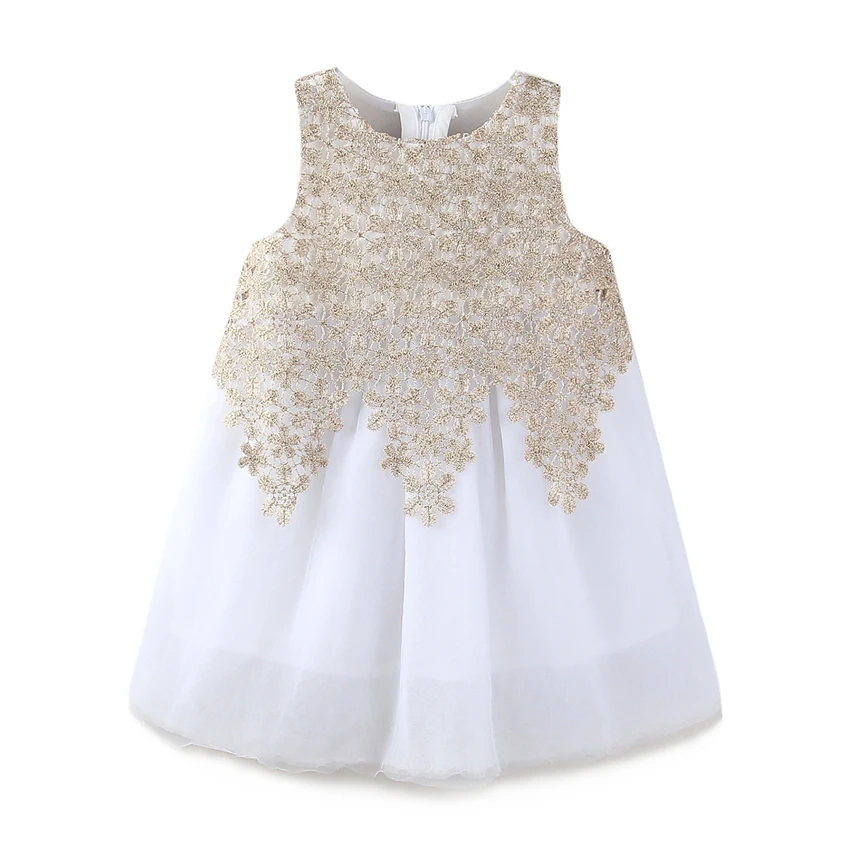 Mudkingdom Toddler Girls Flower Lace Summer Dress Childrens Princess Little Baby Girl Formal Wedding Party Dresses Kids Clothes (2)