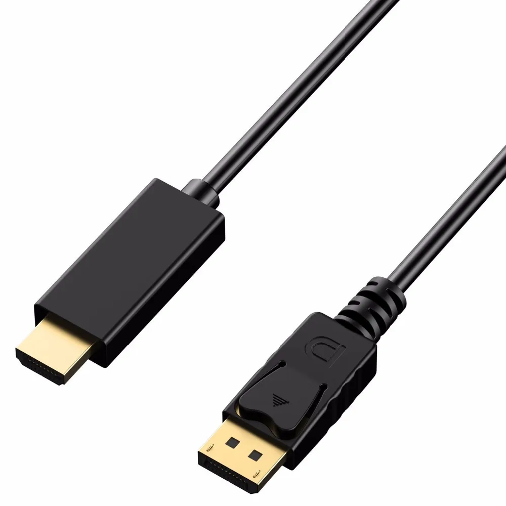 Amkle DP to HDMI Cable Displayport 1080P Video Audio Cable Male to HDMI Male Adapter Cable for PC HDTV Projector Laptop 1.8m 3m Amkle DP to HDMI Cable Displayport 1080P Video Audio Cable Male to HDMI Male Adapter Cable for PC HDTV Projector Laptop 1.8m 3m