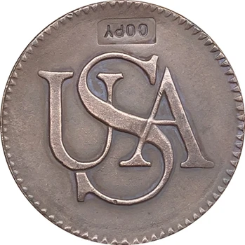 

wholesale 1785 US Bar Coppers Coins Copy 100% coper manufacturing