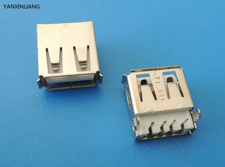 10 шт./лот USB 2 0 4 pin A Тип гнездо разъем Объем рот линия ноги для передачи данных