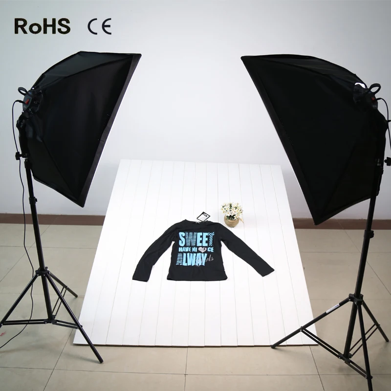 

2*50 cm *70 cm Photo Studio continuous Lighting Soft box +2*2.1 m light stand+2*LED photografic lamp