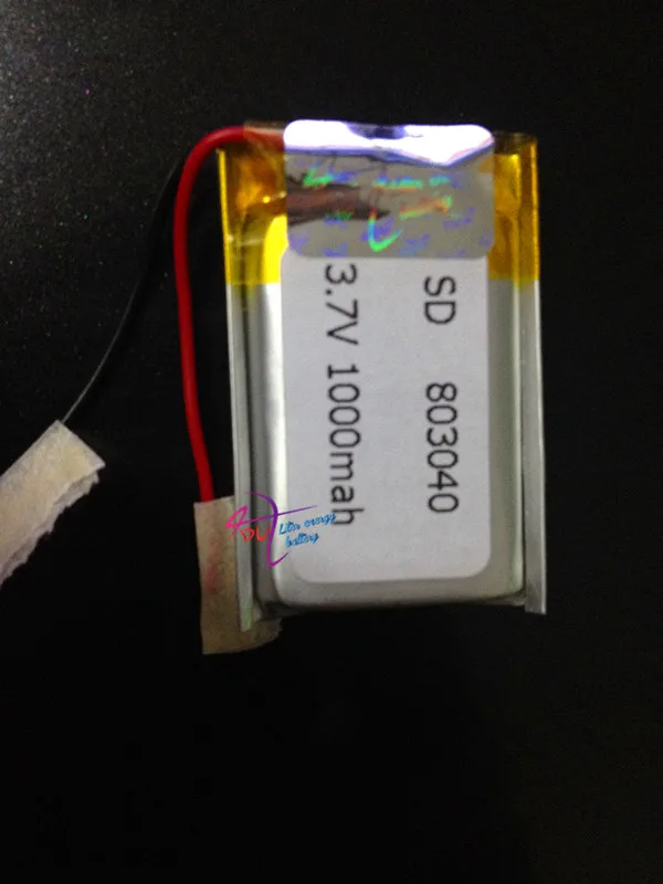 

Free shipping Shenzhen factory to produce high -capacity lithium battery 803040 1000 (mah) durability wireless la carte