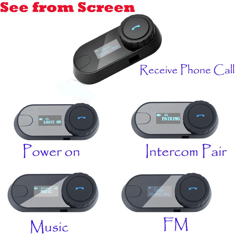 Отправка из России FM + ЖК экран! TCOM SC HiFi Bluetooth мотоциклетный шлем Intercomunicador Motocicleta