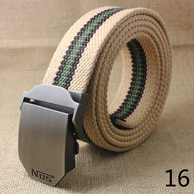 16 Deepeel, 1 шт., 140x110-см, Холщовый мужской ремень с автоматической пряжкой, для отдыха, для улицы, для дикого плетения, пояс для брюк, декоративный ремень, YB206 - Цвет: 16