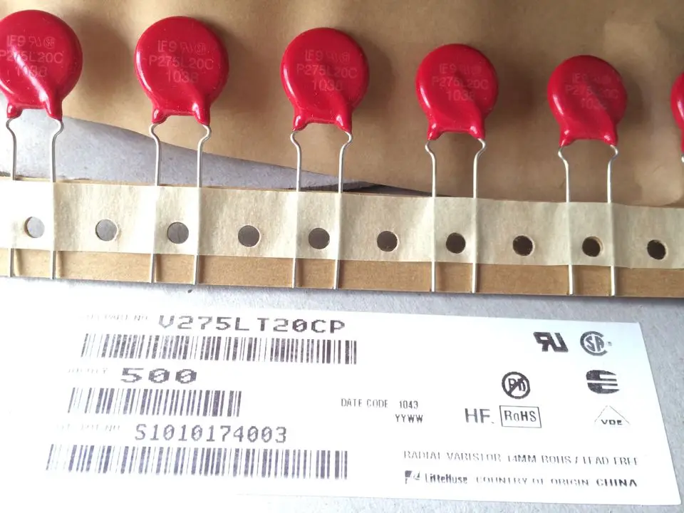 Varistor p275l20 de alta qualidade, novo e original, 100Kits autom
