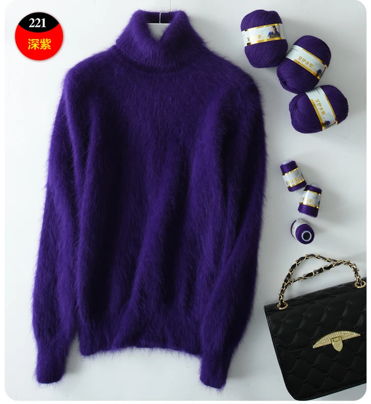 Long Plush Mink Cashmere Yarn Yarn for Knitting Warm Delicate Fluffy Yarn for Hand Sweater Cardigan Hats Soft Yarn for Women Men