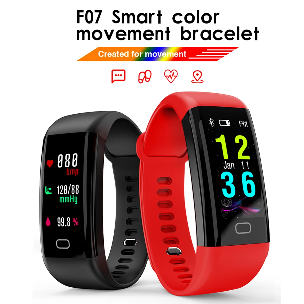

Timethinker Fitness Bracelet F07 Plus Android iOS Smartband PK for Mi Band 3 IP68 Blood Pressure Heart Rate Monitor