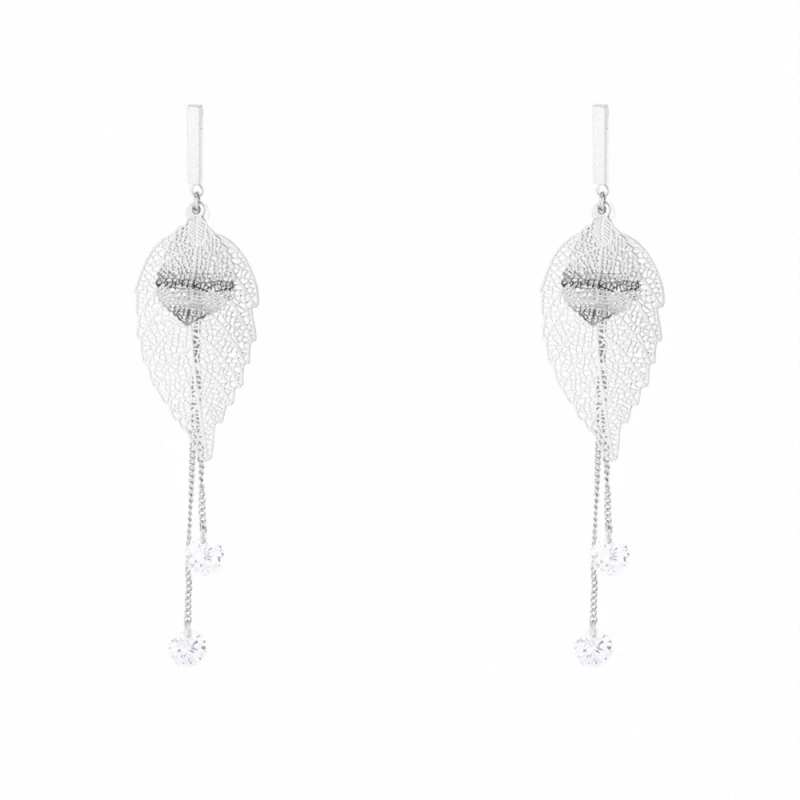 

TONGKWOK Bohemia Exaggeration Dangle Earrings For Women Silk Thread Tassel Metal Long Chandelier Earrings #136139