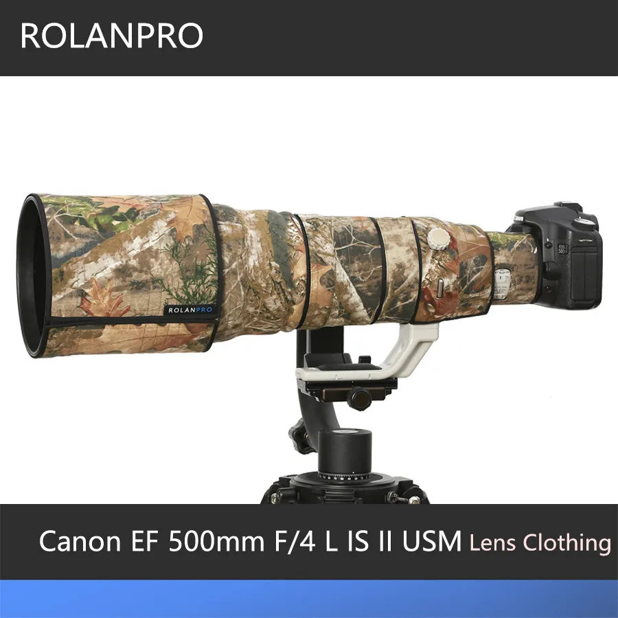 Camera Lens Coat Camouflage Rain Cover For Canon EF 500mm F/4 L IS II